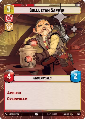 Sullustan Sapper (Hyperspace Foil) (583), A Lawless Time — Star Wars card price