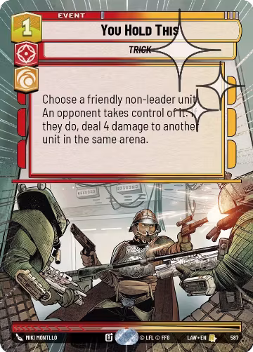 You Hold This (Hyperspace Foil) (587), A Lawless Time — Star Wars card price