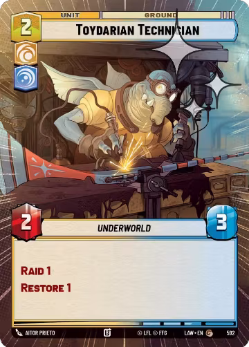 Toydarian Technician (Hyperspace Foil) (592), A Lawless Time — Star Wars card price