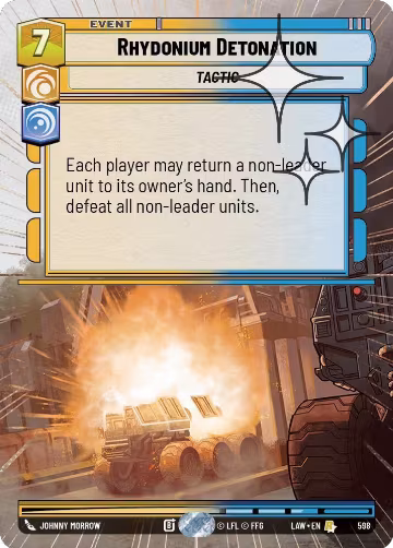 Rhydonium Detonation (Hyperspace Foil) (598), A Lawless Time — Star Wars card price
