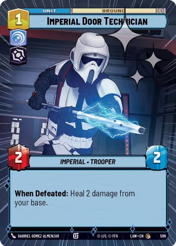Imperial Door Technician (Hyperspace Foil) (599), A Lawless Time — Star Wars card price