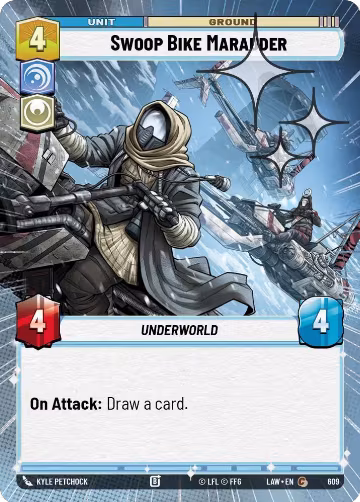 Swoop Bike Marauder (Hyperspace Foil) (609), A Lawless Time — Star Wars card price