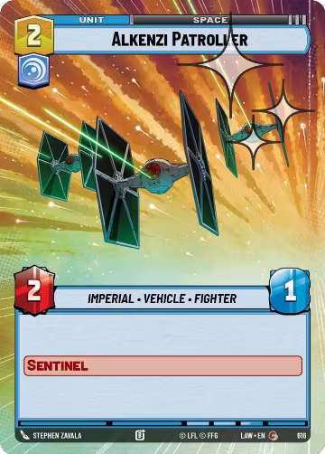 Alkenzi Patroller (Hyperspace Foil) (616), A Lawless Time — Star Wars card price