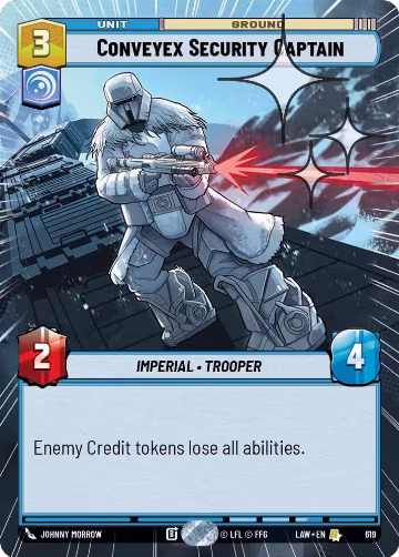 Conveyex Security Captain (Hyperspace Foil) (619), A Lawless Time — Star Wars card price