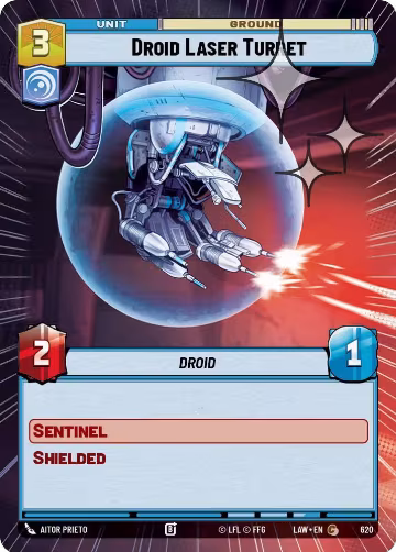 Droid Laser Turret (Hyperspace Foil) (620), A Lawless Time — Star Wars card price