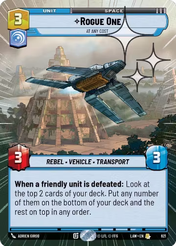 Rogue One - At Any Cost (Hyperspace Foil) (621), A Lawless Time — Star Wars card price