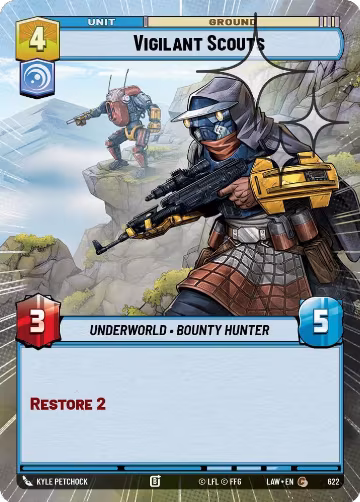 Vigilant Scouts (Hyperspace Foil) (622), A Lawless Time — Star Wars card price