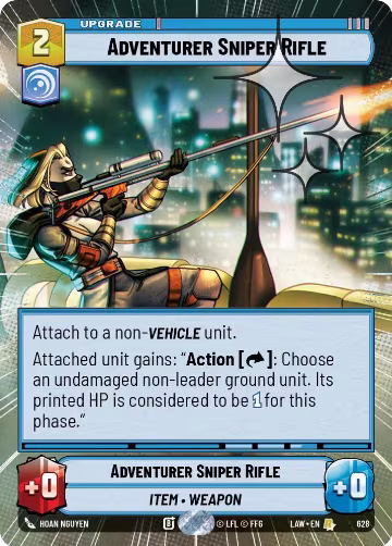 Adventurer's Sniper Rifle (Hyperspace Foil) (628), A Lawless Time — Star Wars card price