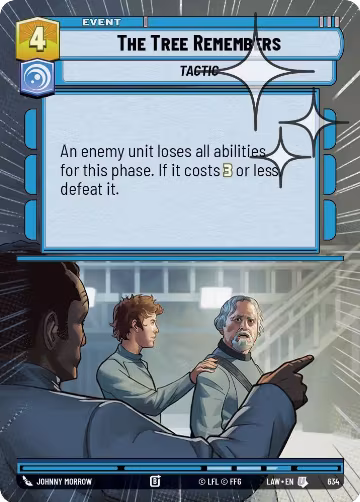 The Tree Remembers (Hyperspace Foil) (634), A Lawless Time — Star Wars card price