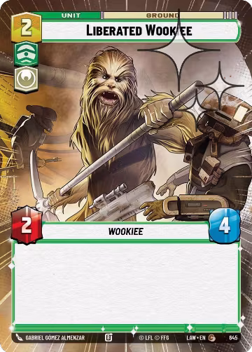 Liberated Wookie (Hyperspace Foil) (645), A Lawless Time — Star Wars card price