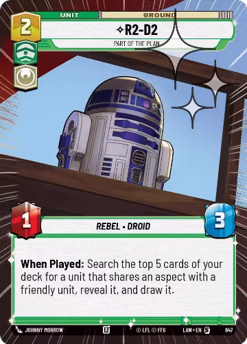 R2-D2 - Part of the Plan (Hyperspace Foil) (647), A Lawless Time — Star Wars card price