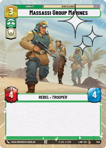 Massassi Group Marines (Hyperspace Foil) (648), A Lawless Time — Star Wars card price