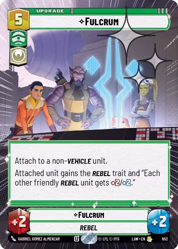 Fulcrum (Hyperspace Foil) (652), A Lawless Time — Star Wars card price