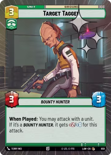 Target Tagger (Hyperspace Foil) (659), A Lawless Time — Star Wars card price