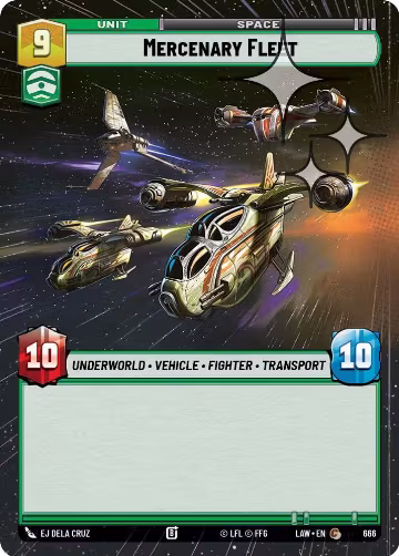 Mercenary Fleet (Hyperspace Foil) (666), A Lawless Time — Star Wars card price