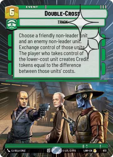 Double-Cross (Hyperspace Foil) (672), A Lawless Time — Star Wars card price