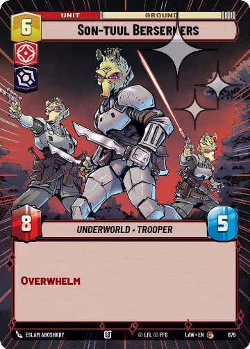 Son-tuul Berserkers (Hyperspace Foil) (679), A Lawless Time — Star Wars card price