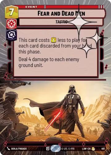 Fear and Dead Men (Hyperspace Foil) (681), A Lawless Time — Star Wars card price