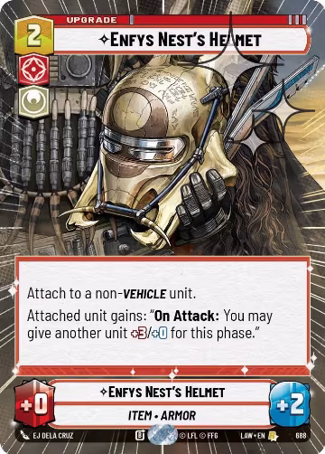 Enfys Nest's Helmet (Hyperspace Foil) (688), A Lawless Time — Star Wars card price