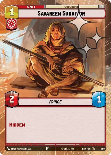 Savareen Survivor (Hyperspace Foil) (690), A Lawless Time — Star Wars card price