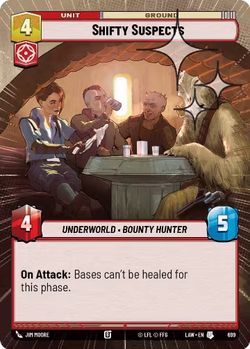 Shifty Suspects (Hyperspace Foil) (699), A Lawless Time — Star Wars card price