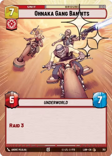 Ohnaka Gang Bandits (Hyperspace Foil) (701), A Lawless Time — Star Wars card price