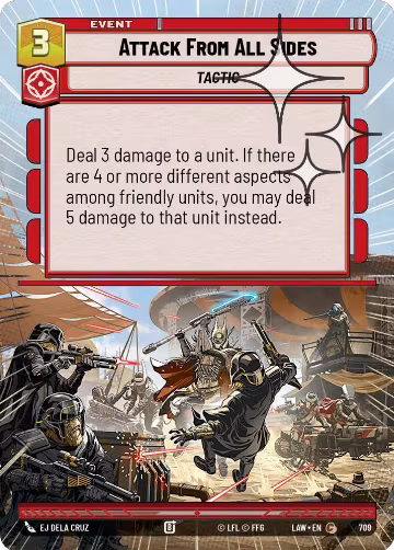 Attack From All Sides (Hyperspace Foil) (709), A Lawless Time — Star Wars card price