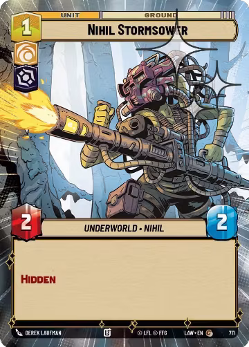 Nihil Stormsower (Hyperspace Foil) (711), A Lawless Time — Star Wars card price