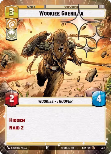 Wookiee Guerilla (Hyperspace Foil) (722), A Lawless Time — Star Wars card price