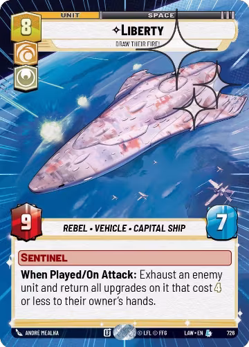 Liberty - Draw Their Fire! (Hyperspace Foil) (726), A Lawless Time — Star Wars card price