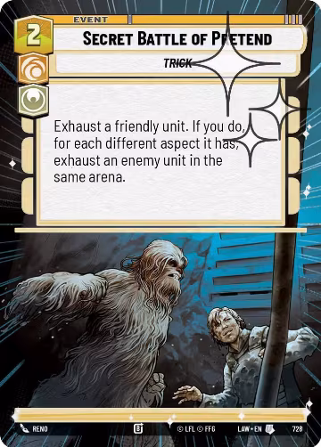 Secret Battle of Pretend (Hyperspace Foil) (728), A Lawless Time — Star Wars card price