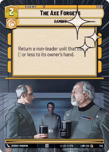 The Axe Forgets (Hyperspace Foil) (748), A Lawless Time — Star Wars card price