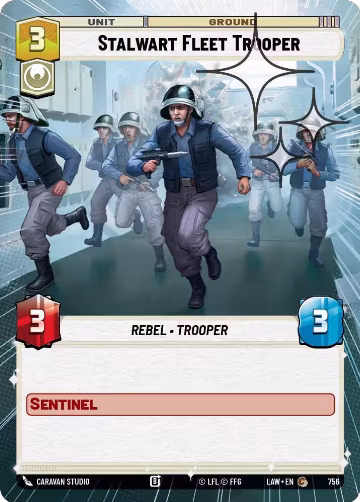 Stalwart Fleet Trooper (Hyperspace Foil) (756), A Lawless Time — Star Wars card price