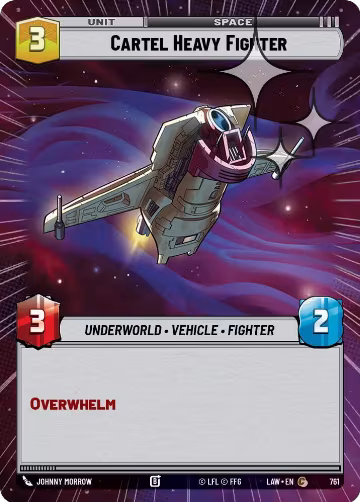 Cartel Heavy Fighter (Hyperspace Foil) (761), A Lawless Time — Star Wars card price