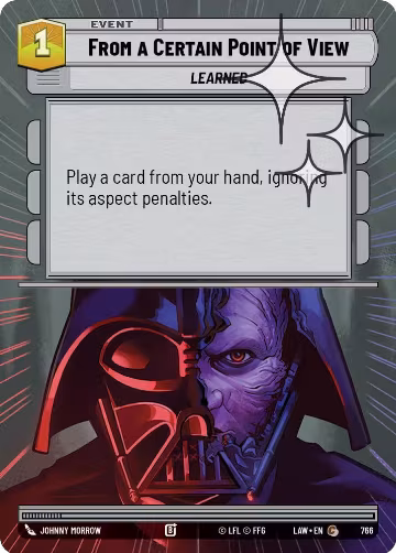 From a Certain Point of View (Hyperspace Foil) (766), A Lawless Time — Star Wars card price