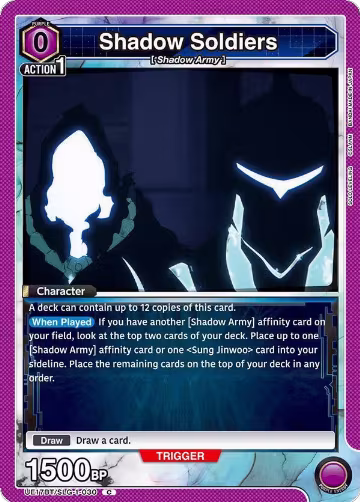 Shadow Soldiers (UE17BT/SLG-1-030), SOLO LEVELING — Union Arena card price