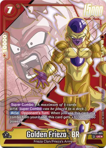 Golden Frieza : BR (Alternate Art) (FB09-005), Dual Evolution — DB Fusion card price