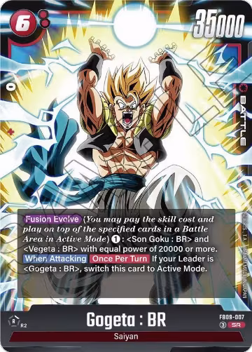 Gogeta : BR - FB09-007 (FB09-007), Dual Evolution — DB Fusion card price