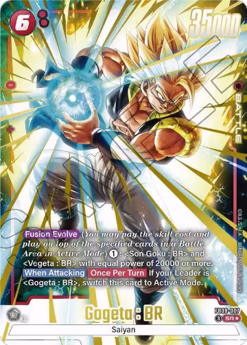 Gogeta : BR - FB09-007 (Alternate Art) (FB09-007), Dual Evolution — DB Fusion card price