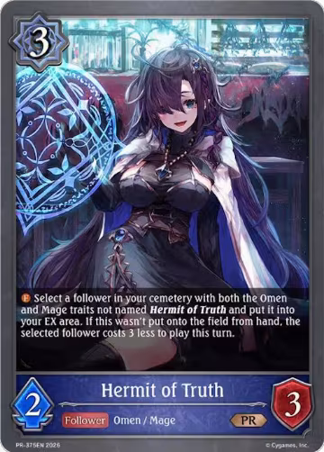 Hermit of Truth (PR-375EN), Shadowverse: Evolve Promo Cards — Shadowverse card price