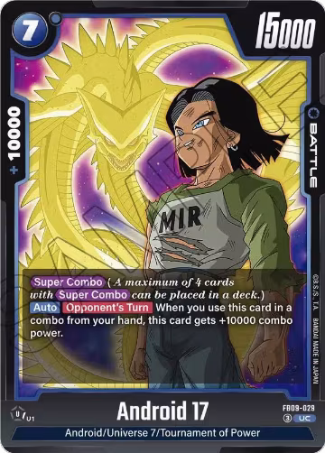 Android 17 - FB09-029 (FB09-029), Dual Evolution — DB Fusion card price