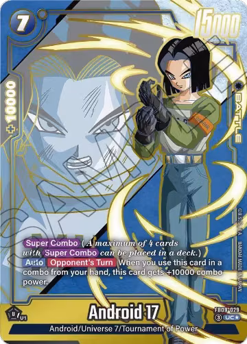 Android 17 - FB09-029 (Alternate Art) (FB09-029), Dual Evolution — DB Fusion card price