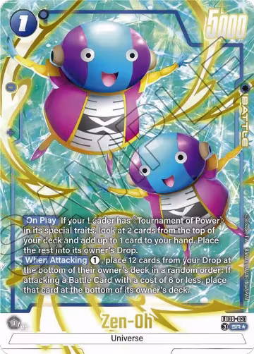 Zen-Oh - FB09-031 (Alternate Art) (FB09-031), Dual Evolution — DB Fusion card price