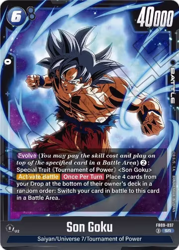 Son Goku - FB09-037 (FB09-037), Dual Evolution — DB Fusion card price