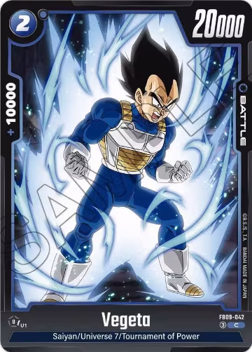 Vegeta - FB09-042 (FB09-042), Dual Evolution — DB Fusion card price