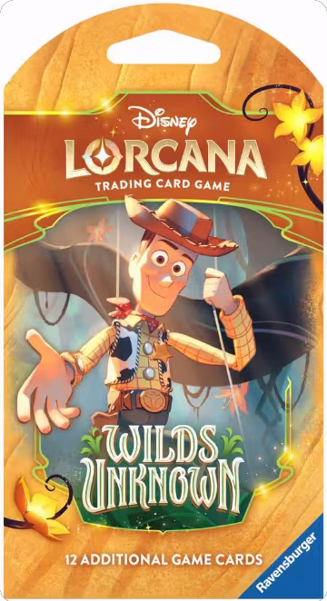 Disney Lorcana: Wilds Unknown Sleeved Booster Pack, Wilds Unknown — Lorcana sealed product price