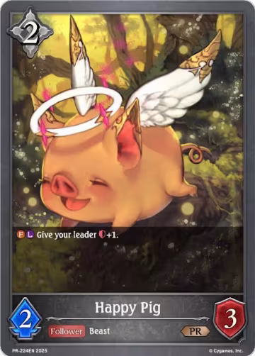 Happy Pig (PR-224EN), Shadowverse: Evolve Promo Cards — Shadowverse card price