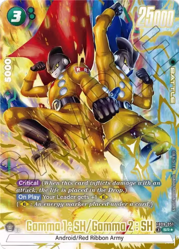 Gamma 1 : SH/Gamma 2 : SH (Alternate Art) (FB09-051), Dual Evolution — DB Fusion card price