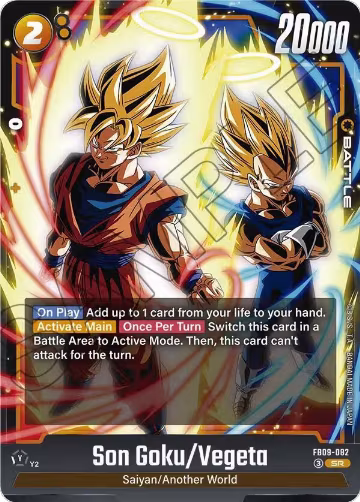 Son Goku/Vegeta (FB09-082), Dual Evolution — DB Fusion card price