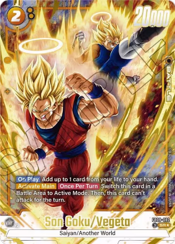 Son Goku/Vegeta (Alternate Art) (FB09-082), Dual Evolution — DB Fusion card price